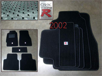 Коврики для салона с эмблемой Type R на Honda Civic 92-00 (черные)